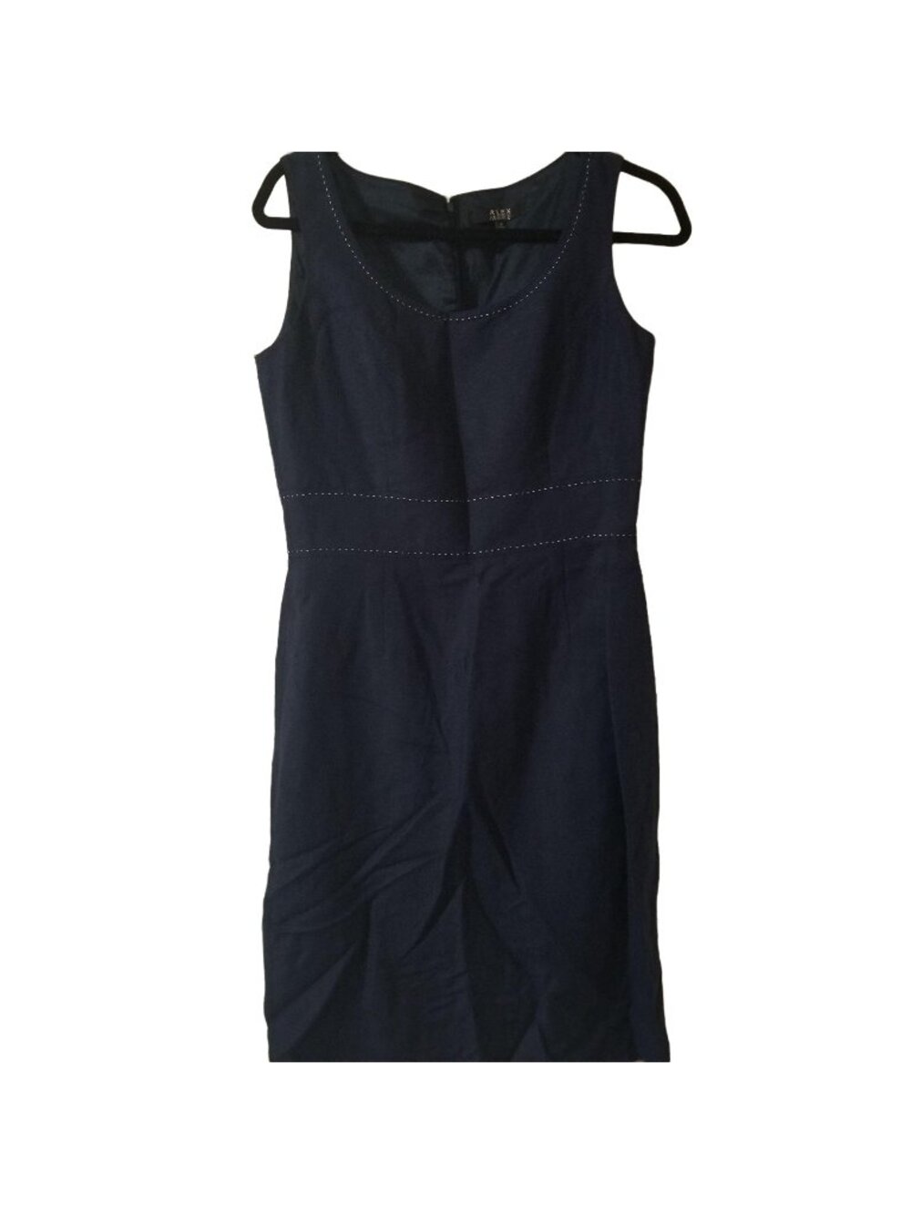 Alex Marie Black 6 Sleeveless Lined Sheath Dress